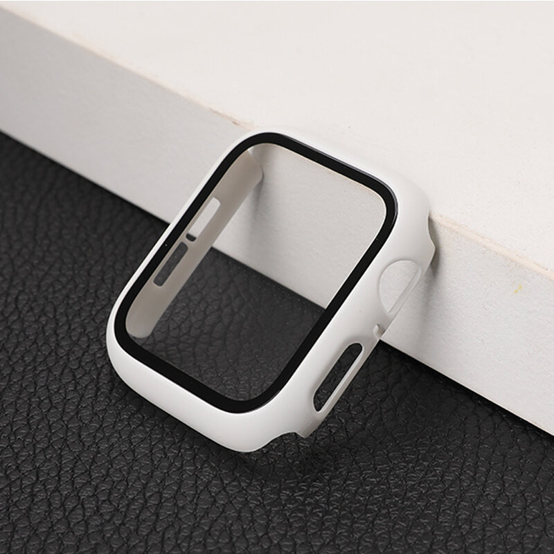 Starlight Screen Protector For Apple Watch Case 44mm 45mm 41 40mm iWatch 6 SE 5 3 42mm 38mm Tempered Glass+Cover 7 8 Ultra 49MM