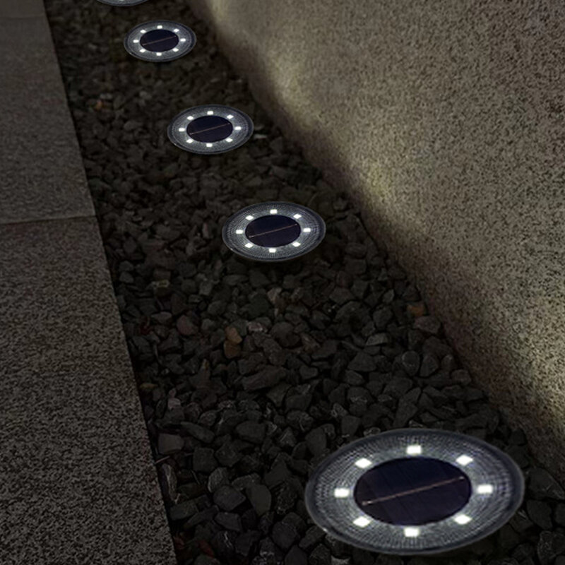 Solar Lawn Lamp Outdoor Garden Lamps Inductive Floor Lamp IP68 Waterproof Intelligent Light Control Solar Underground Lights