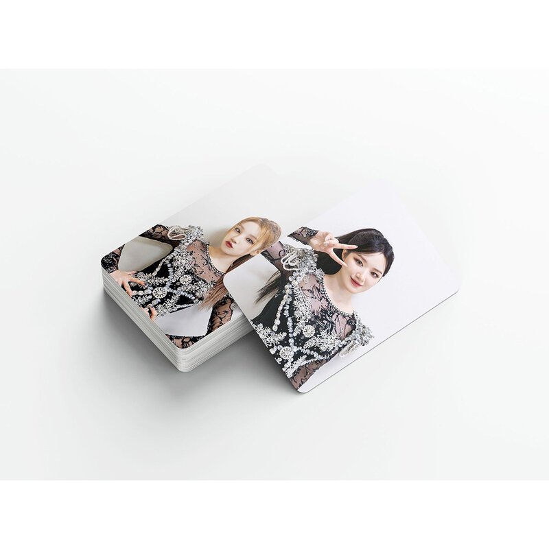 Tarjetas Lomo (G)I-DLE para niñas, tarjetas fotográficas de Minnie, tarjetas postales para Fans, álbum de troqueles, Kpop, ILOVE, INEVER, 55 unids/set