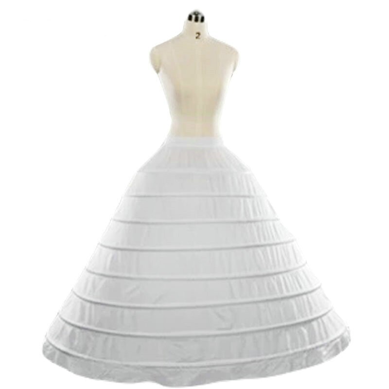 คุณภาพสูง8 Petticoat Petticoat Super Big ชุดราตรีงานแต่งเสื้อผ้าเจ้าสาว Crinoline อุปกรณ์จัดงานแต่งงาน