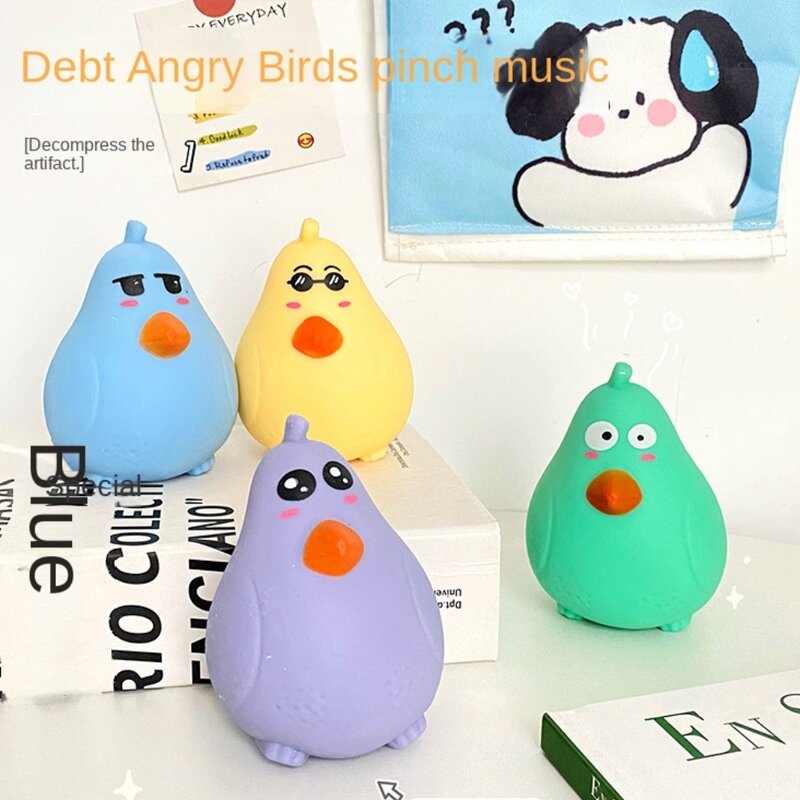 Crazy Bird-Slow Rising Squeeze Toy, Ventilação Brinquedos, Desenhos Animados, Alívio Do Estresse, Bola De Rebote, Tpr, Trabalhadores De Escritório