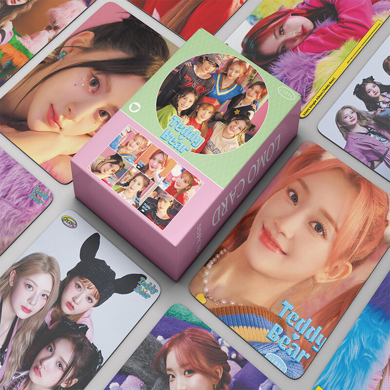 Stayc-Tarjeta láser Lomo para chica, conjunto de 50 tarjetas, bonita foto impresa, regalo para chica, Kpop