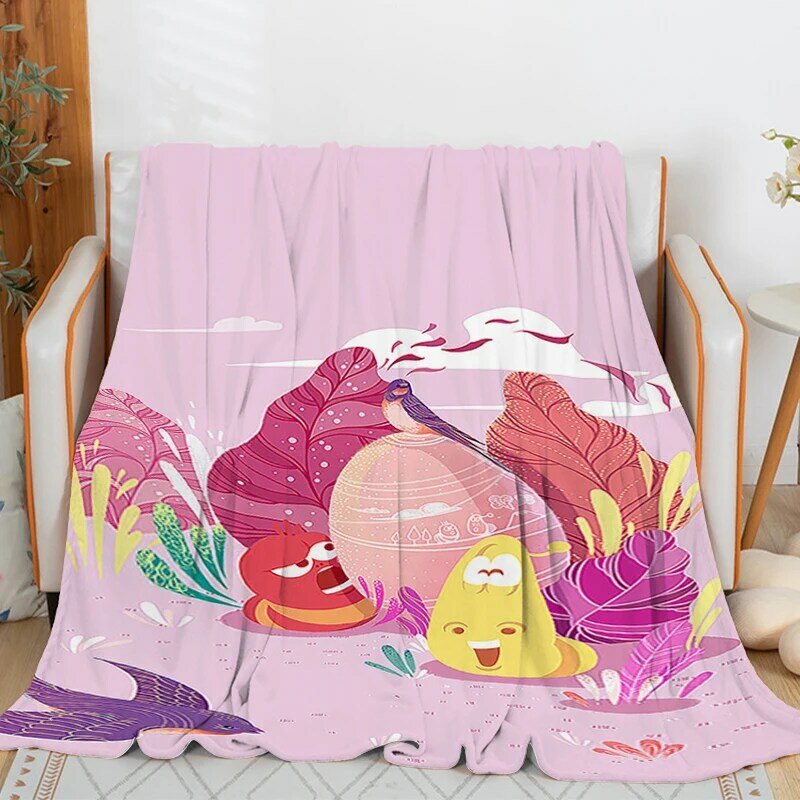 Flannel Blanket Sofa Winter King Size L-Larvas Funny Warm Bed Fleece Camping Custom Nap Fluffy Soft Blankets Microfiber Bedding