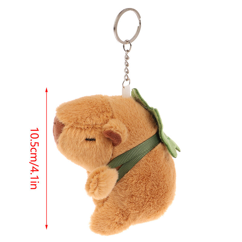Jouet en peluche de dessin animé Capybara, tortue animale, coquille, overd'Inde, pendentif, beurre en peluche, porte-clés, sac à dos, voiture, porte-clés, cadeau décoratif
