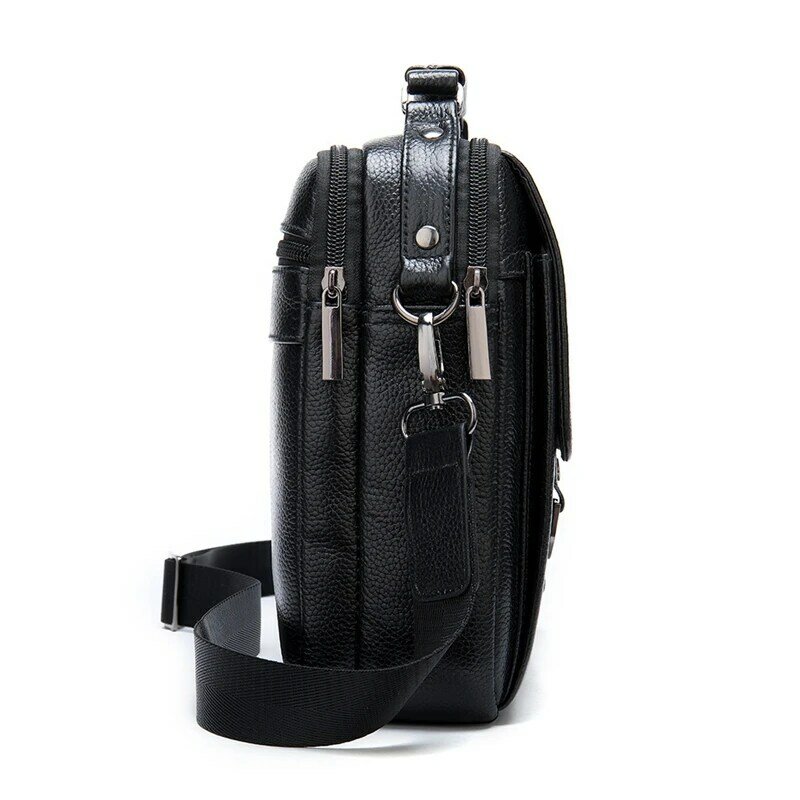 Дизайнерская Повседневная сумка-мессенджер на ремне для мужчин, модный тоут из воловьей кожи на 7,9 дюйма, кросс-боди, ранец для мужчин