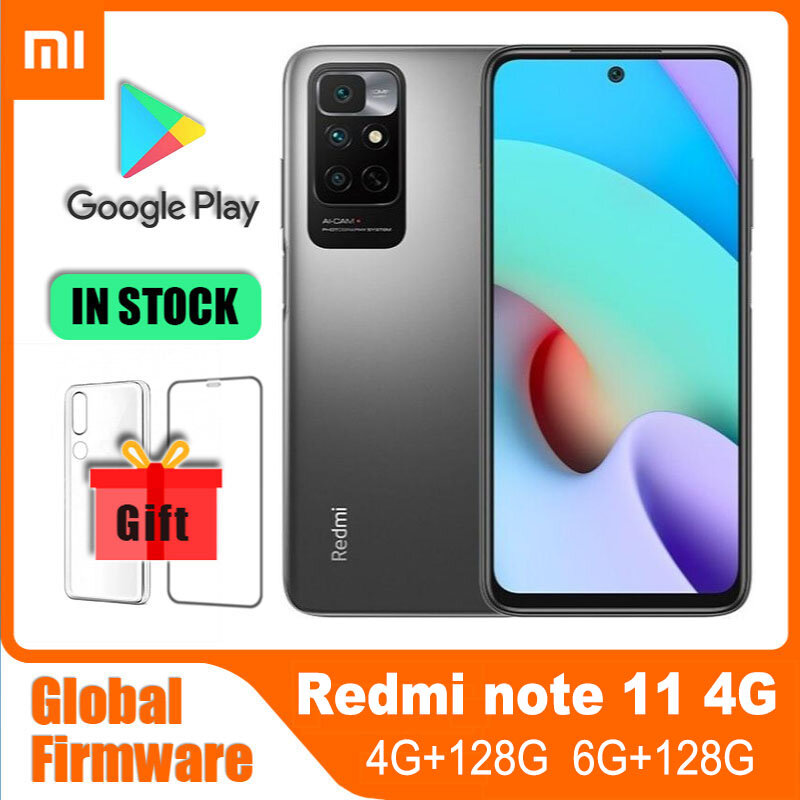 Xiaomi-Smartphone Redmi Note 11, téléphone portable 4G, MediaTek Helio G88, 50MP, 8MP, 5000mAh, 6.5 pouces, 2400x1080px, ROM globale