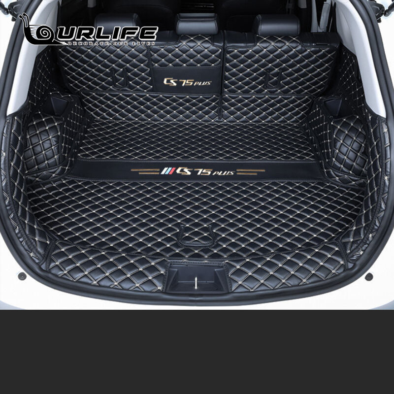 For Changan CS75 Plus 2020 2021 2022 Trunk Mats Leather Durable Cargo Liner Boot Carpets Rear Interior Decoration Accessories