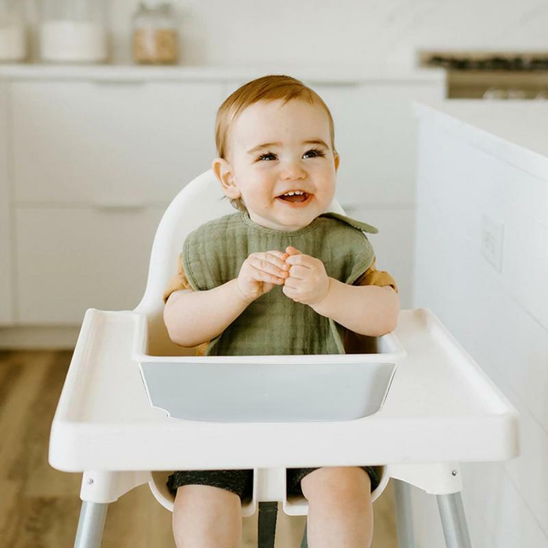 Silicone Non-Slip Feeding Placemat para Crianças, Almofada de talheres, Cadeira alta Tray Mat, Criança Feeding Mat
