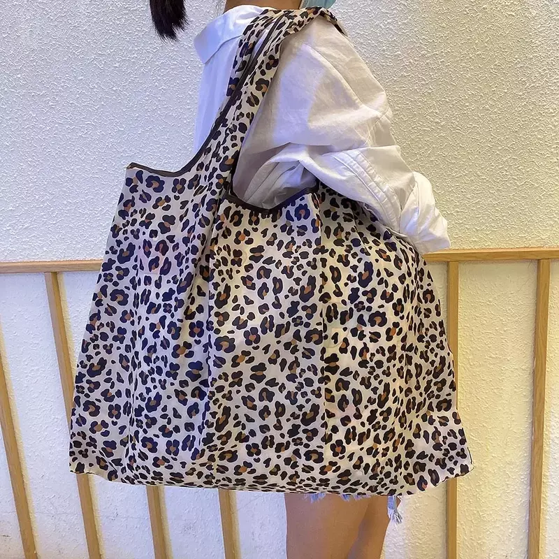 SYD01 bolsa de tela pesada reutilizable para compras, bolso de hombro de viaje para mujer, plegable, grande