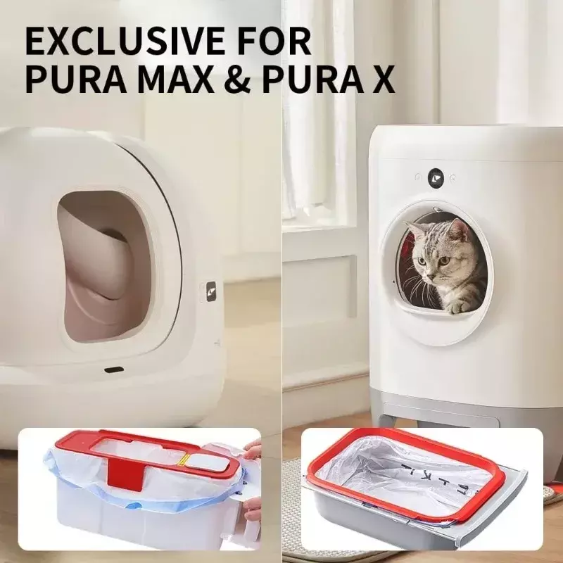 Home Smart Cat Toilet that fits sandbags Cats can collect storage bags and pick up bags with 20 bags/rolls of supplies