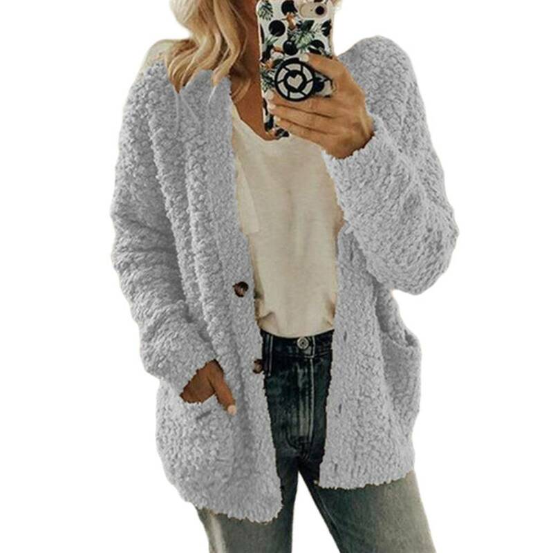Winter Casual Fleece Thick Ski Coats Plush Overcoat Coldproof Cardigan Elegant Womens Jackets Soft Lamb Wool Outerwear S-5XL