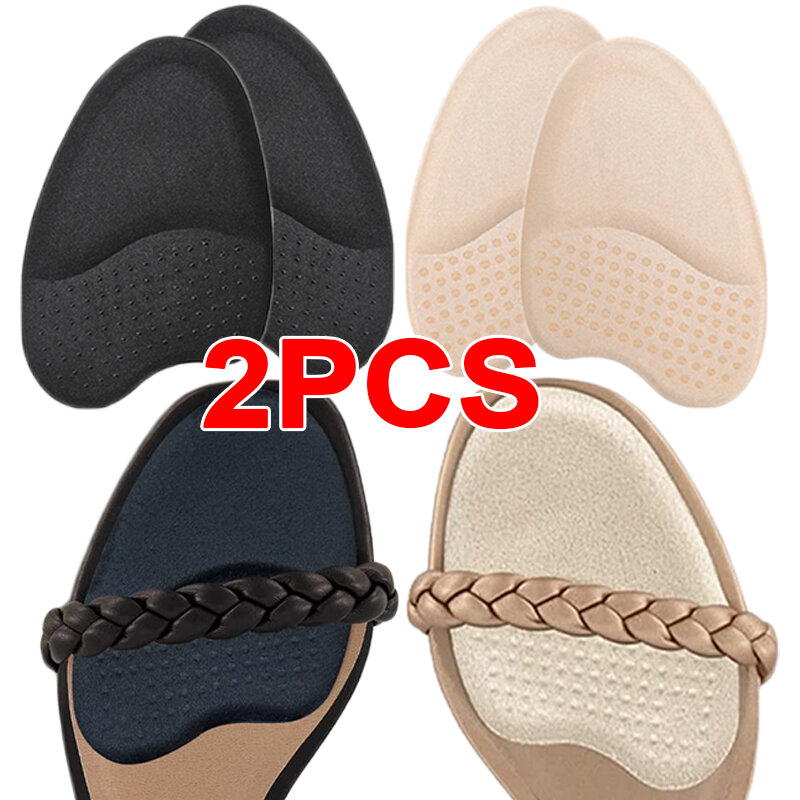 1pair Forefoot Pads for Women High Heels Non-slip Pain Relief Insert Half Insoles Front Foot Cushion Foot Care Shoe Pads Insole