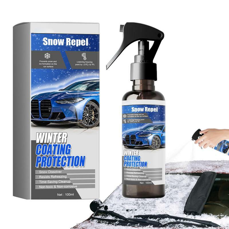 Spray de dél'offre buage pour vitre de voiture, déneigement d'hiver, verre étanche, revêtement hydrophobe, De479 pour pare-brise de voiture, 100ml
