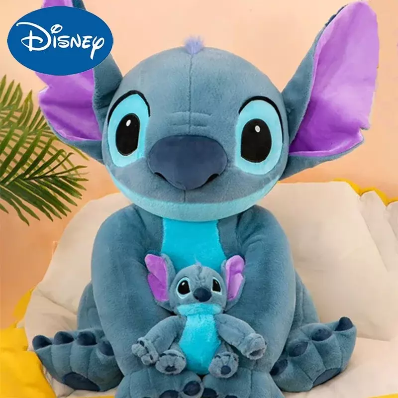 Disney Lilo & Stitch ตุ๊กตาอนิเมะตุ๊กตาผ้ากำมะหยี่น่ารักสัตว์คู่หมอนสำหรับนอนวัสดุอ่อนนุ่มของขวัญเด็กเด็กผู้หญิง