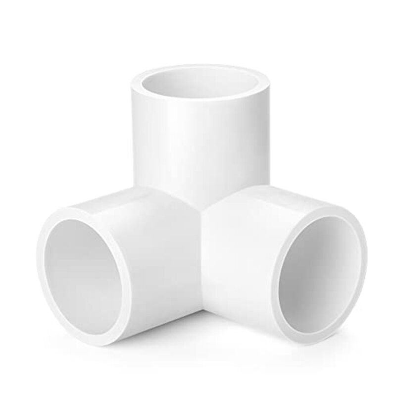 PVC Pipe Elbow 1 Inch 3 Way, DIY PVC Tee Elbow Fittings For PVC Pipe Connections,6PCS Durable