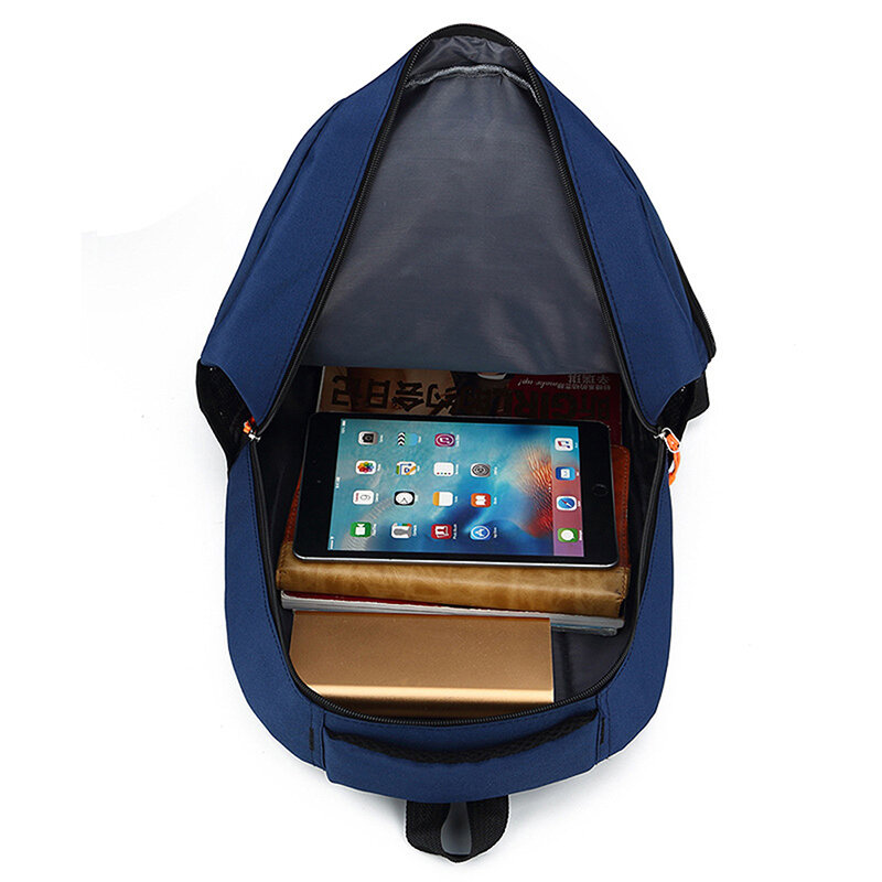 Mochila Laptop Nylon impermeável, Bagpack de ombro casual para adolescentes, mochila de viagem masculina, mochilas escolares, 14 ", 29L