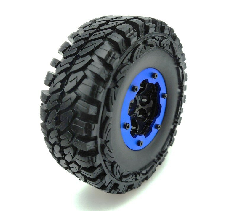 SCX10 D90 시뮬레이션 등반 자동차 타이어, RC 장난감 타이어, 팽창식 등반 자동차 액세서리, 1 개