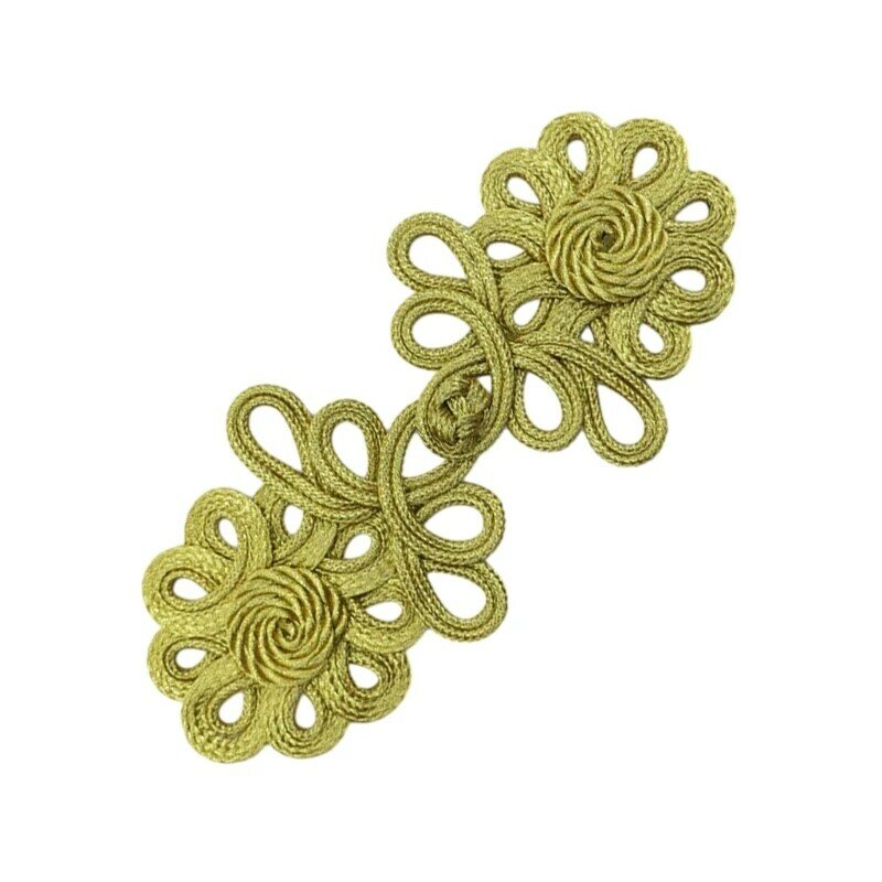50JB Chinese Cheongsam Buckle Traditional Knot Fastener Chinese Knot Buttons DIY Tool