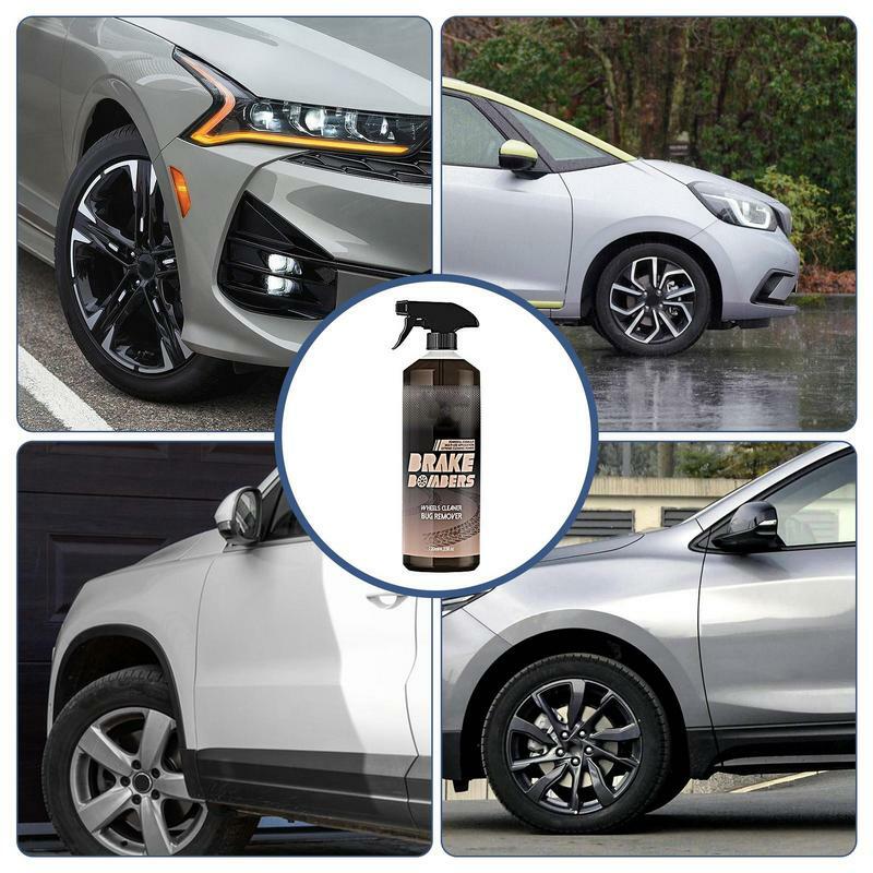 Car Wheel Cleaning Agent 120ml Non Acid Dirt Remover Agent Multifunctional Automotive Wheel Care To Removes Brake Dust Oil Dirt
