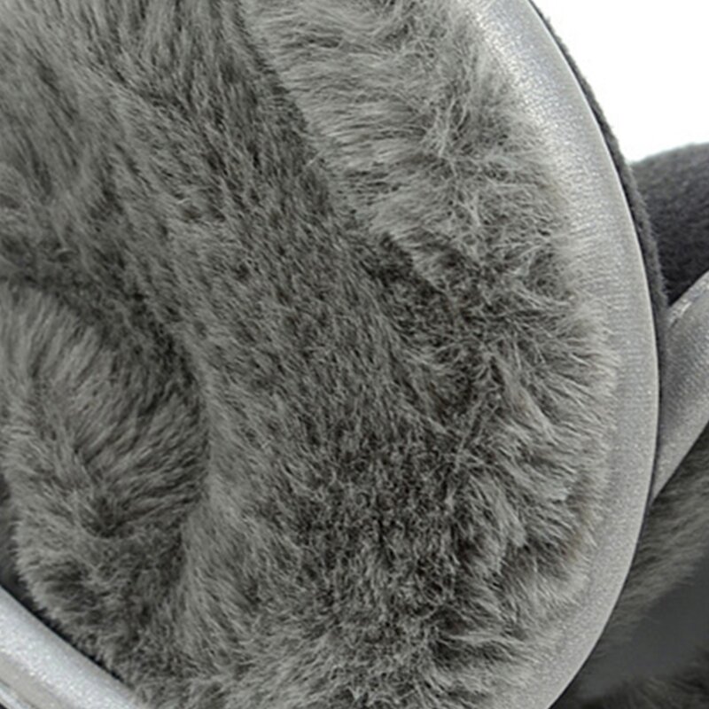 Plush Ear Warmer for Students Adult Windproof Winter Earmuff Eye-Catching Reflective Trim Decor Skiing Keep Ear Warm