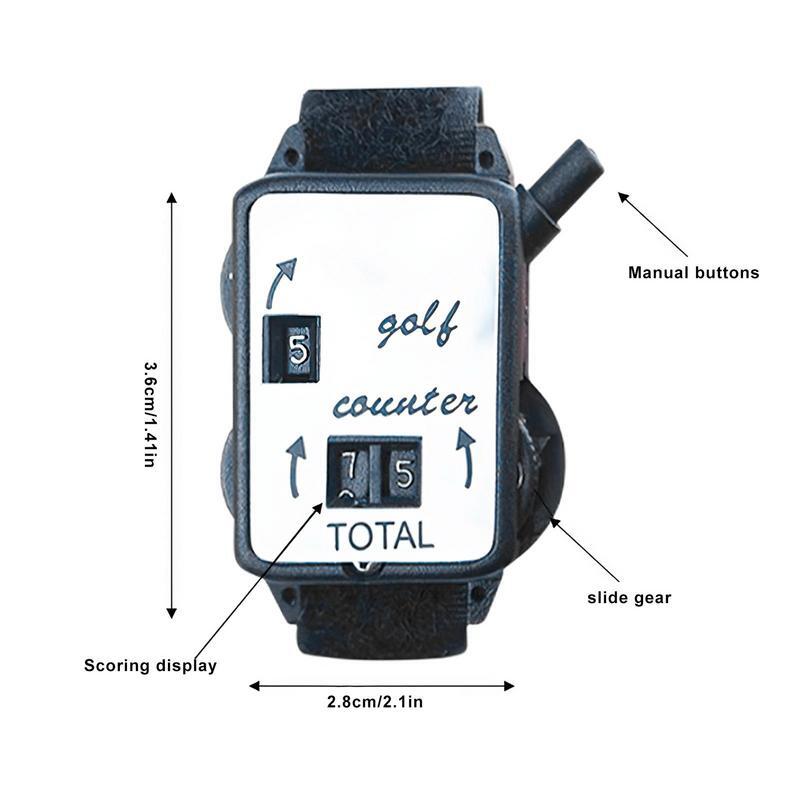 Golfers Scorer Wrist Wristband Manual Score Keeper Golf Stroke Counter Golf Stroke Counter Watch Golf Shot Counter For Sport