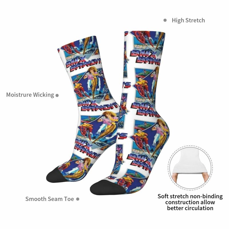 Bmx Bandits Socks Harajuku Sweat Absorbing Stockings All Season Long Socks Accessories for Unisex Birthday Present
