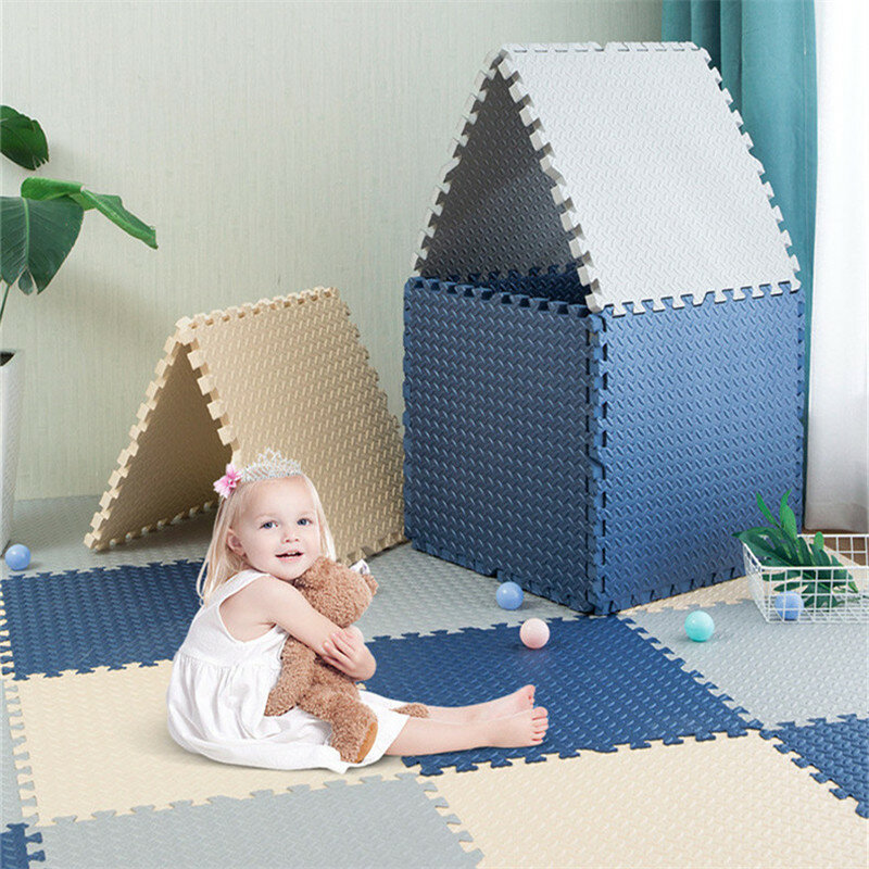 Tapis de jeu en mousse pour bébé, 9 pièces, Puzzle épais de 2.3cm, tapis de sol pour enfants