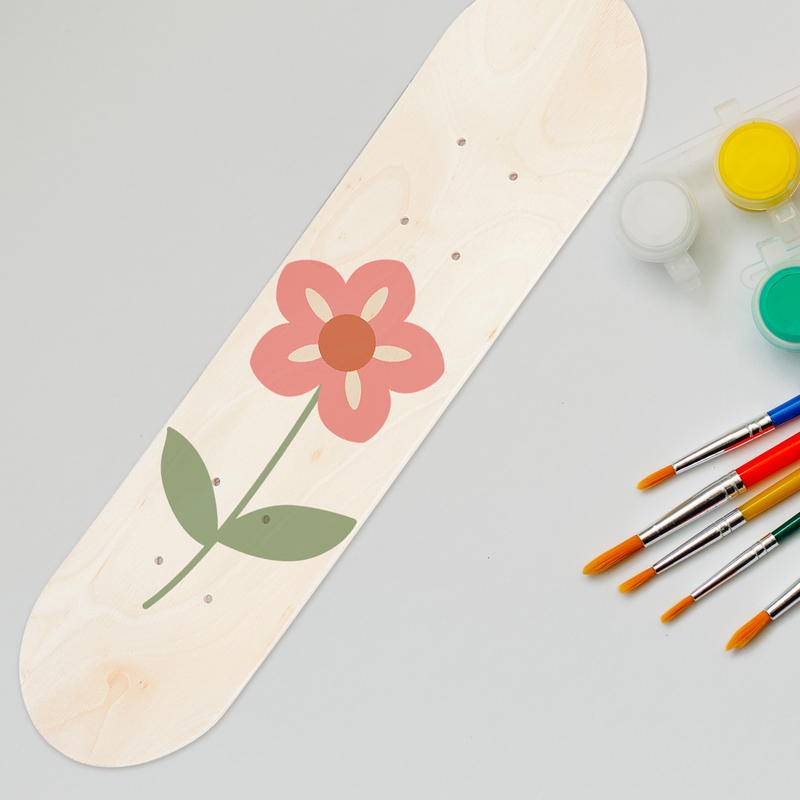Cubierta de patín de arce para adultos y niños, tabla decorativa pintada a mano, doble balancín, 60cm
