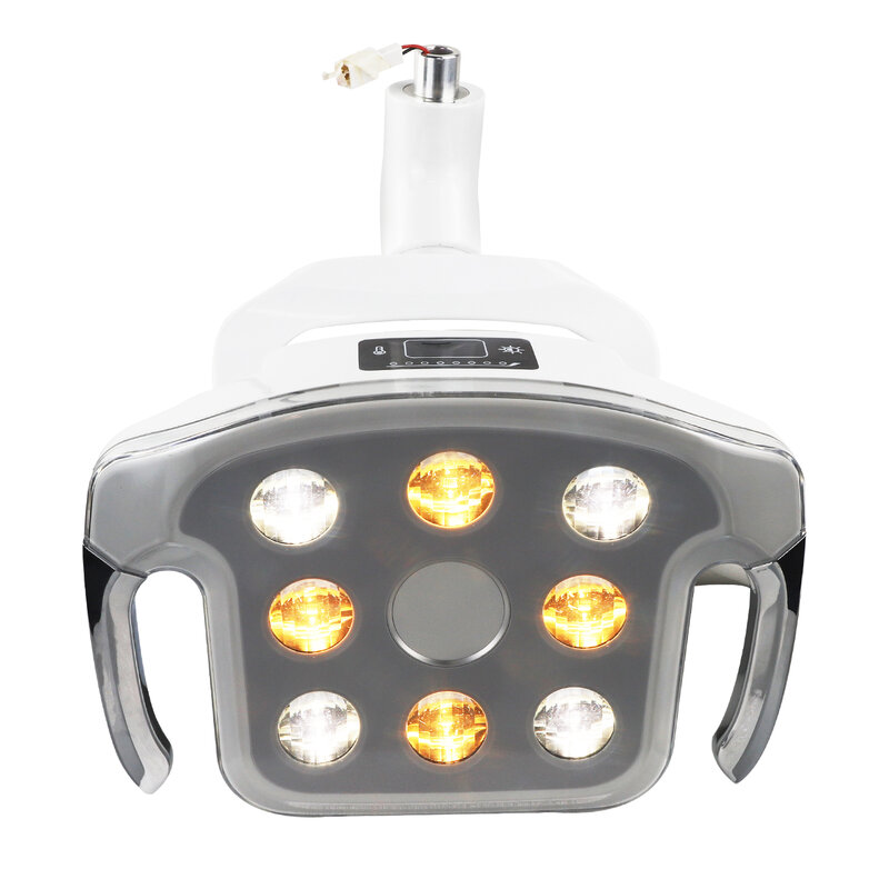 Lampu LED Oral Gigi 8 lampu operasi dokter gigi lampu Oral saklar sensor suhu warna dapat diatur untuk Unit kursi gigi
