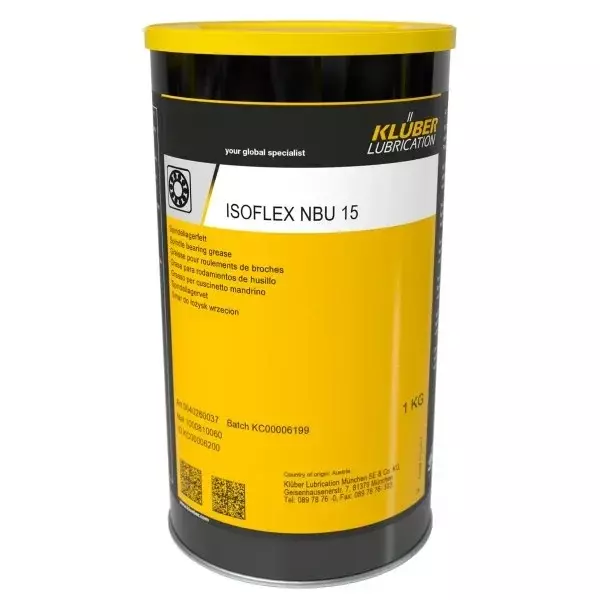 Kluber น้ำมันหล่อลื่น NBU 15จาระบีแบริ่ง1กิโลกรัม NBU15อุตสาหกรรม isoflex สำหรับเกียร์แม่นยำ