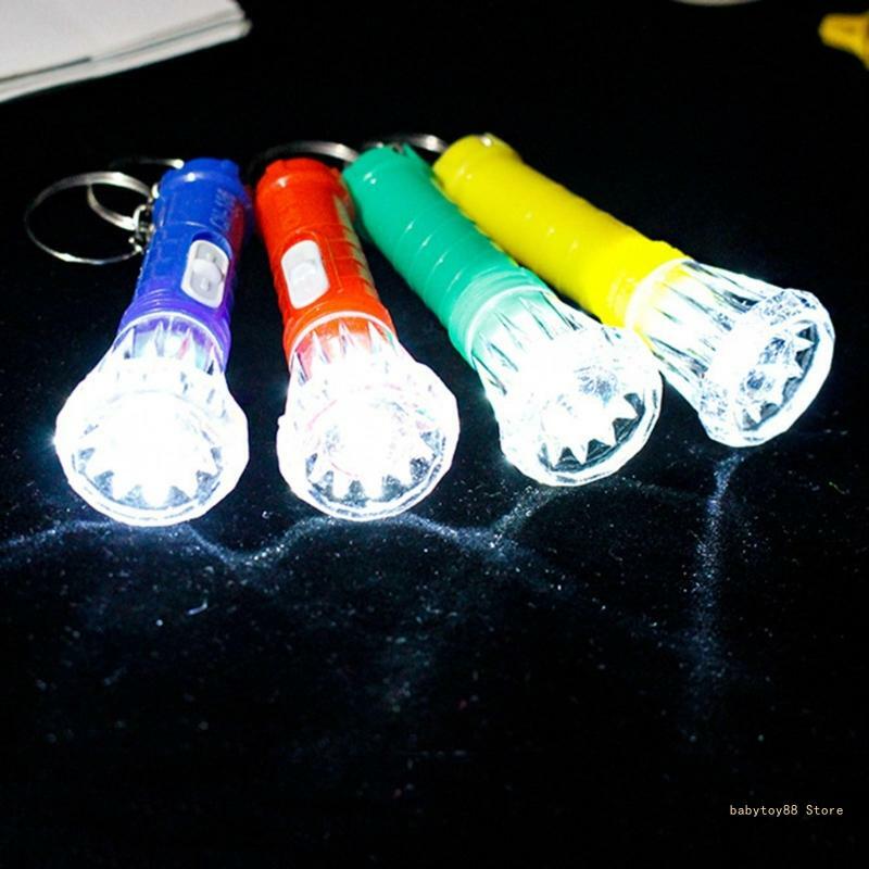 Y4UD 10 шт. Мини-светодиодный фонарик-брелок Портативный светодиодный фонарик для кемпинга