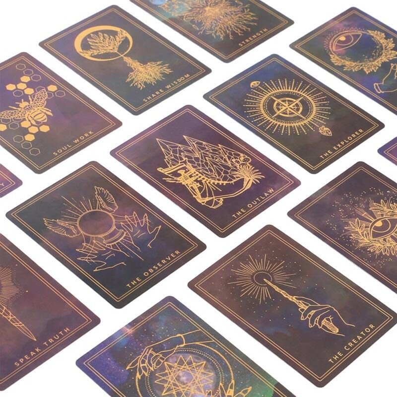 Cartas de tarô para o destino do oráculo, edição sombra, tarô, entretenimento, jogo de mesa, adivinhação, 11x6,5 cm