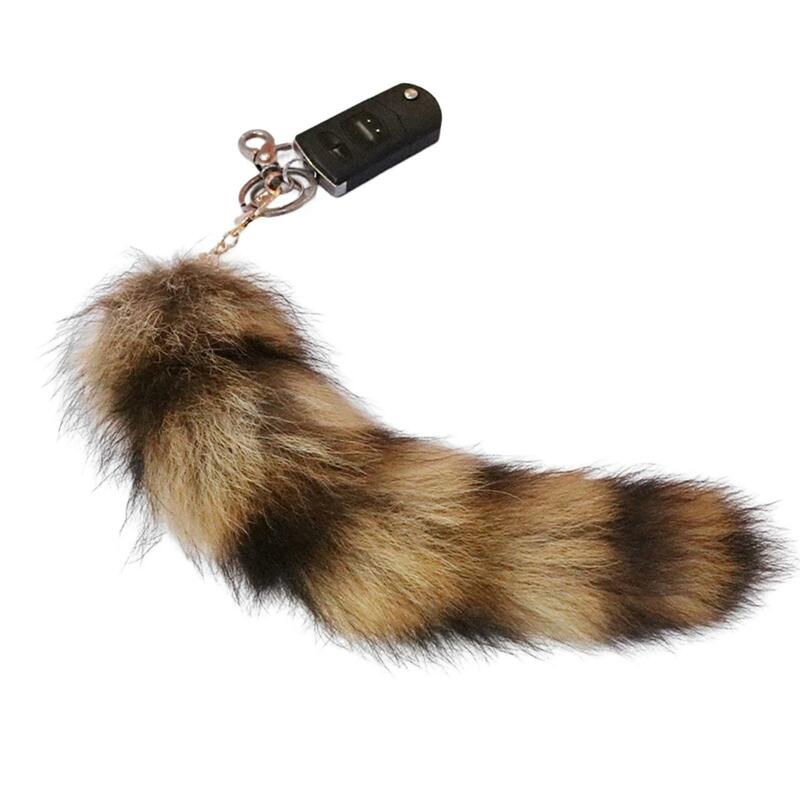 Faux Fur Cat Tail Cosplay Giftskeychain Cosplay Accessories Faux Fox Fur Tail for Dress up Fancy Party Performance Props Anime