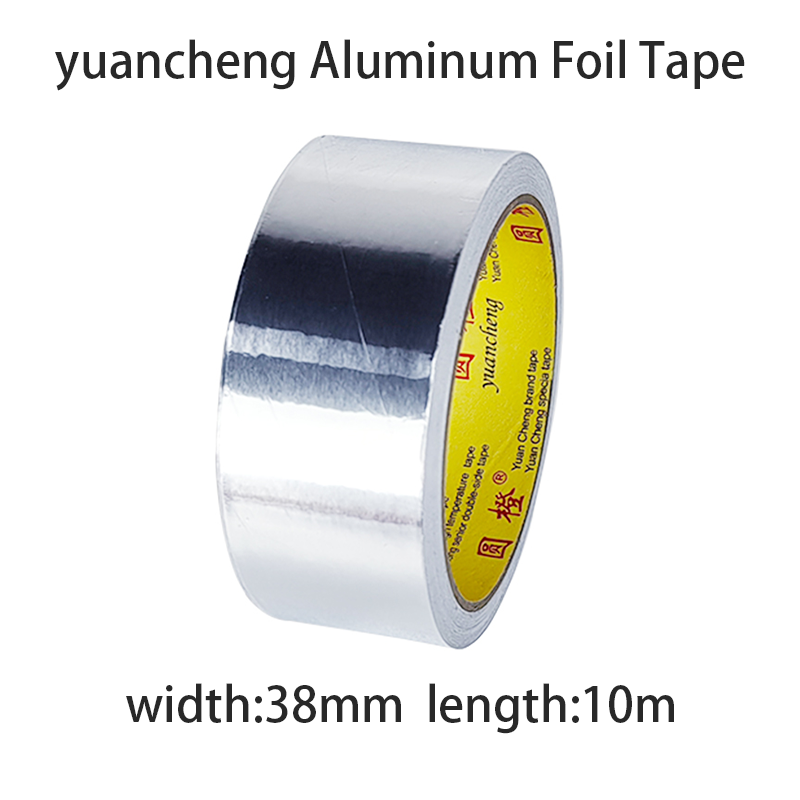 1 rollo de cinta de papel de aluminio resistente a altas temperaturas, impermeable y a prueba de aceite, ignífuga y a prueba de Sol, se puede romper a mano