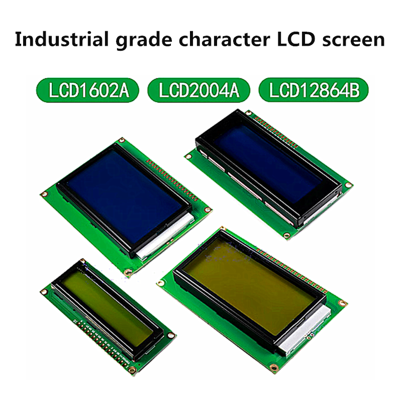 Módulo LCD para Arduino, 1602A/2004A/12864B, LCD azul/amarillo/verde, 5V, IIC/I2C, módulo LCM de caracteres de chip único