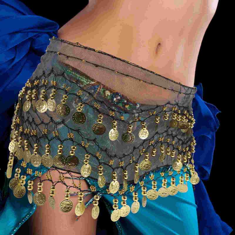 Valiclud Womens Skirts Belly Dance Hip Scarf Gold Coins Women Wrap Skirt Red Skirt