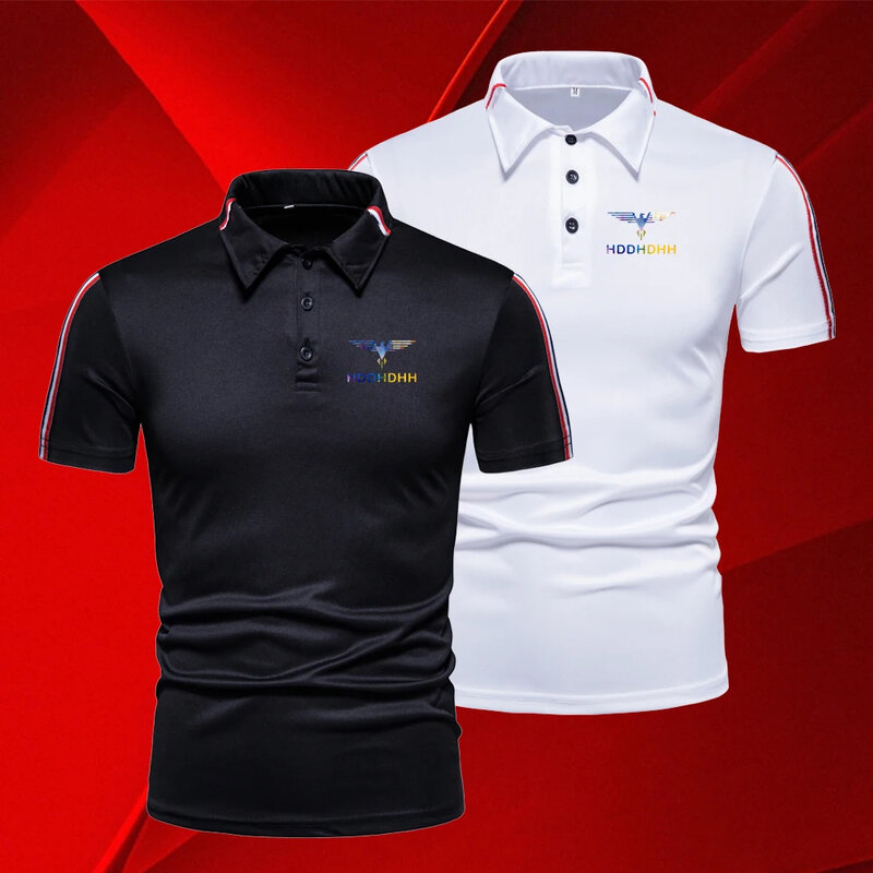HDDHDHH брендовая летняя одежда для гольфа, мужские поло с коротким рукавом, Повседневная однотонная блузка