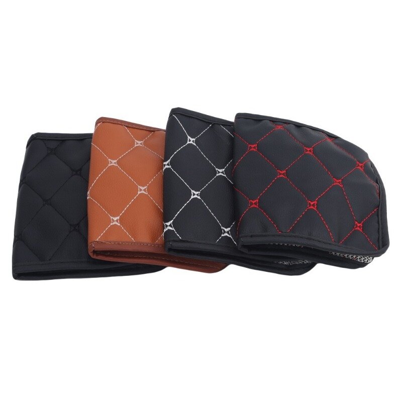 Universal Car Leather Armrest Mat Waterproof Interior Auto Armrests Storage Box Mats Dust-proof Cushion Cover Armrest Protector