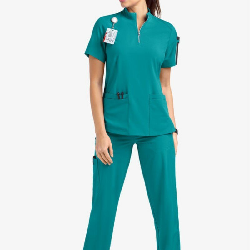 Unisex Medische Uniformen Voor V-Nek Verpleegkundige Schurken Set Vrouwen Ziekenhuisarts Werkkleding Kaakchirurgie Werk Uniform Met Korte Mouwen