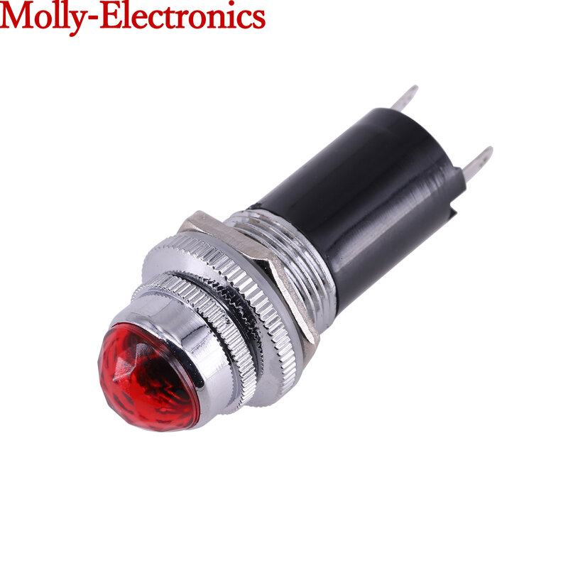 1PC Power Signal lamp Indicator Lights 6.3V 12V 24V 220V Diamond Head Lamp Comprises A Bulb Amplifier Parts DIY Audio HIFI
