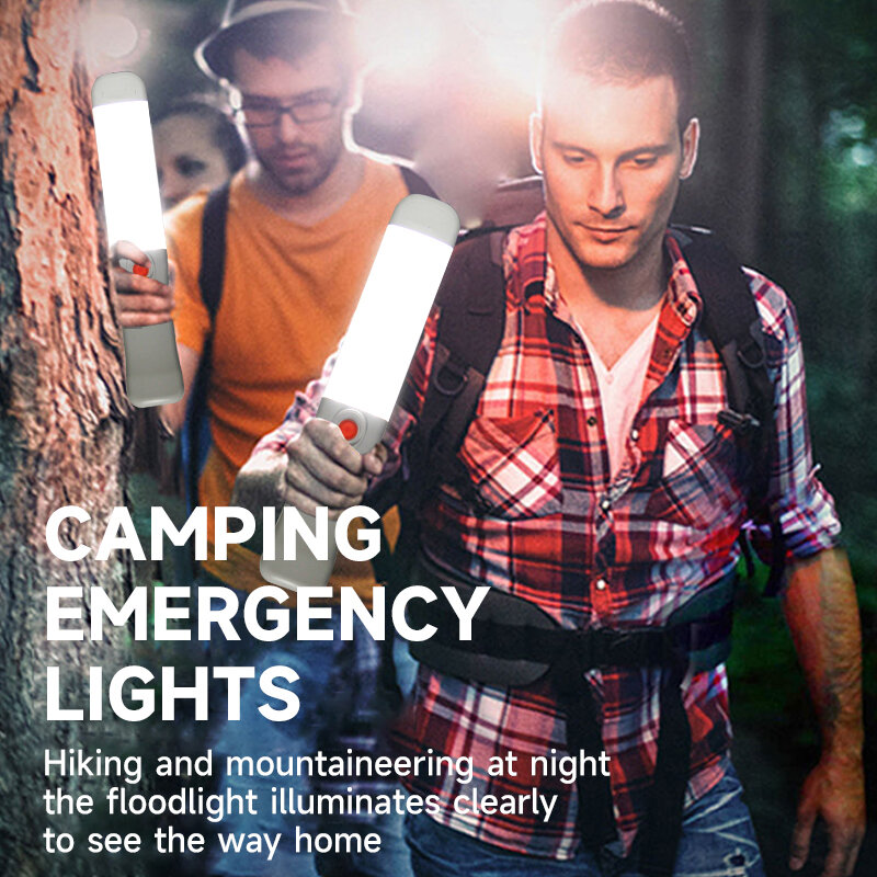 防水LEDワークライト,USB充電式懐中電灯,4つの照明モード,プレゼンテーション,キャンプ用品