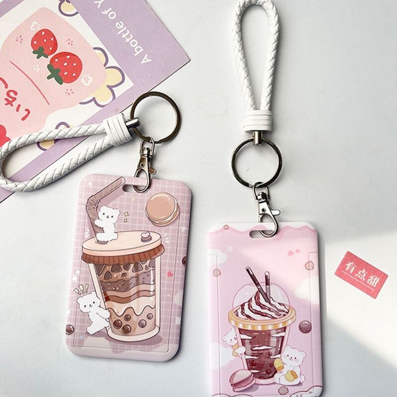 ID Card Cover Printed Polyester Bus Card Holders Printing Card Case Cartoon Card Holders Card Storage Cover Card Access Control