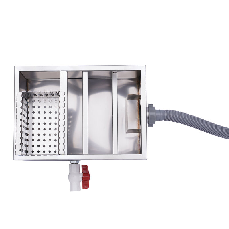 Stainless Steel komersial Interceptor perangkap lemak Restoran Baffles perak dapat dilepas untuk air dapur