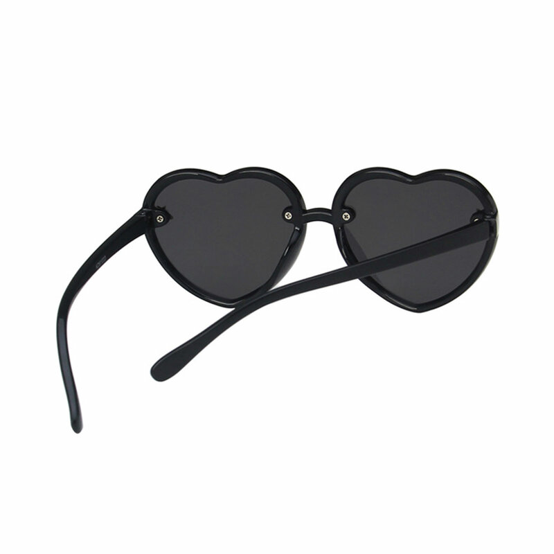 Kacamata hitam anak, kacamata bentuk hati untuk anak-anak balita, kacamata modis Vintage Retro untuk anak perempuan