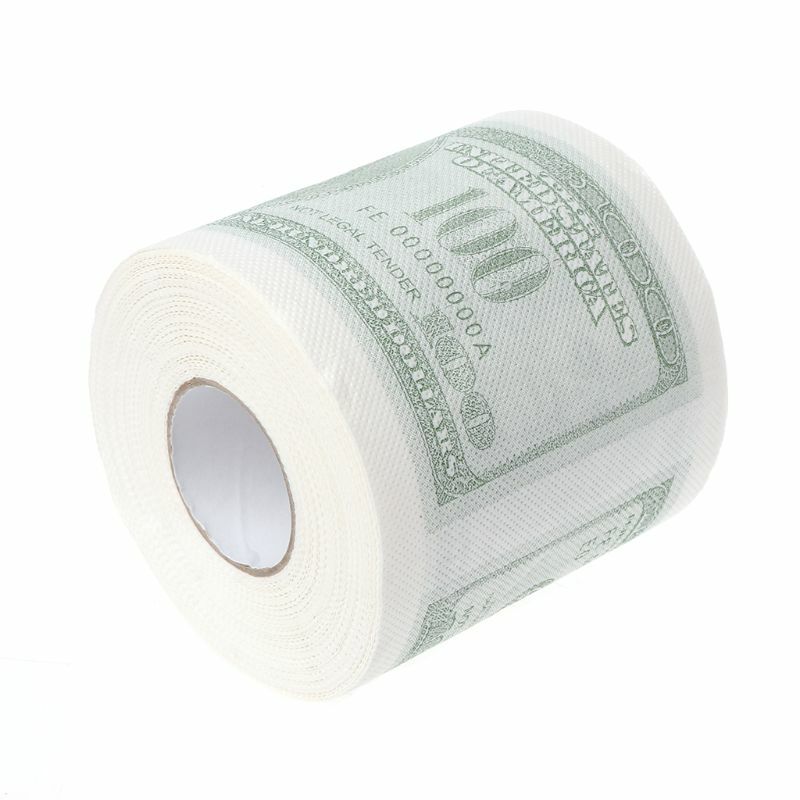 Dollar อารมณ์ขันห้องน้ำกระดาษของขวัญ Dump ตลก Gag Roll Drop Shipping