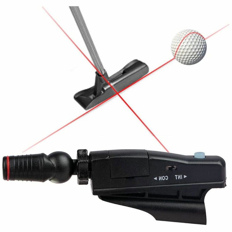 Laser Golf Putter, latihan Putt Golf portabel, laser Putt ABS, latihan Putt Putt Golf, alat perbaikan senar meningkatkan