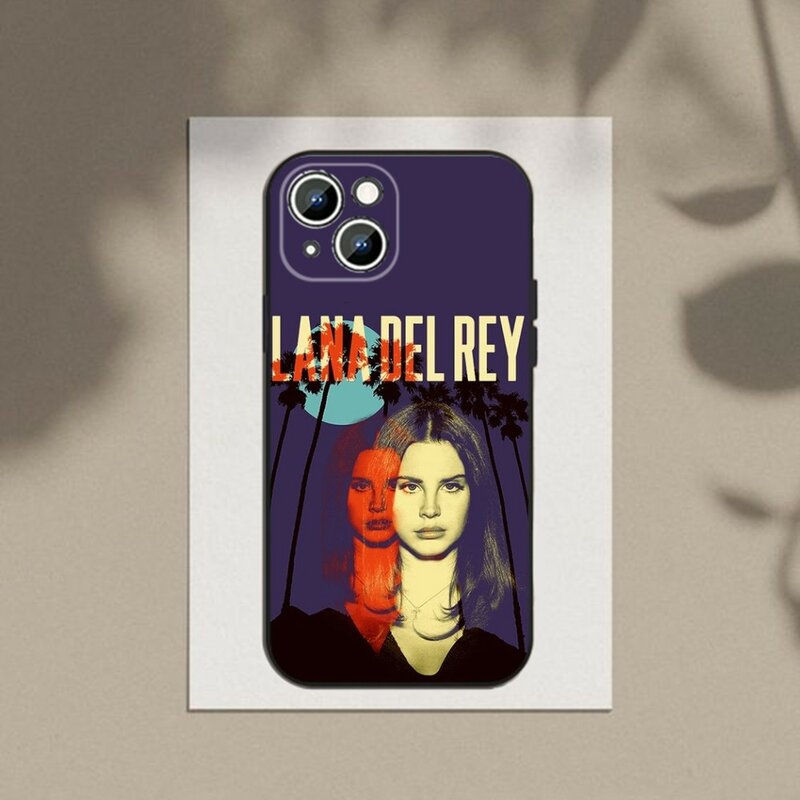 Funda de teléfono Lana d-del Rey Singer, carcasa de silicona negra para Apple iPhone 15,14,13,12,11,XS,XR,X,8,7,Pro,Max,Plus,mini