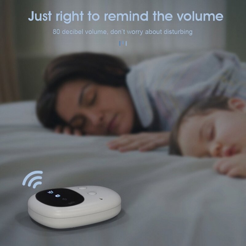 Беспроводная Регулируемая сигнализация с приемником, прикрепляющийся передатчик, устройство для напоминания о влажности кровати, подходит для детского горшка
