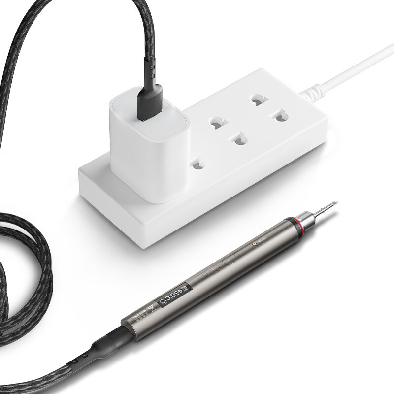 Qianmoves-Mini fer à souder USB avec affichage LED, outils de soudage PCB, chauffage rapide, 20W, 100-450 ℃, MEGA IDEA CharacterUSB