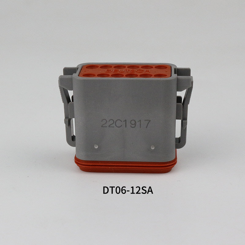 DETUDSCH-Conectores automotrices, 12 agujeros, gris, DT06-12SA